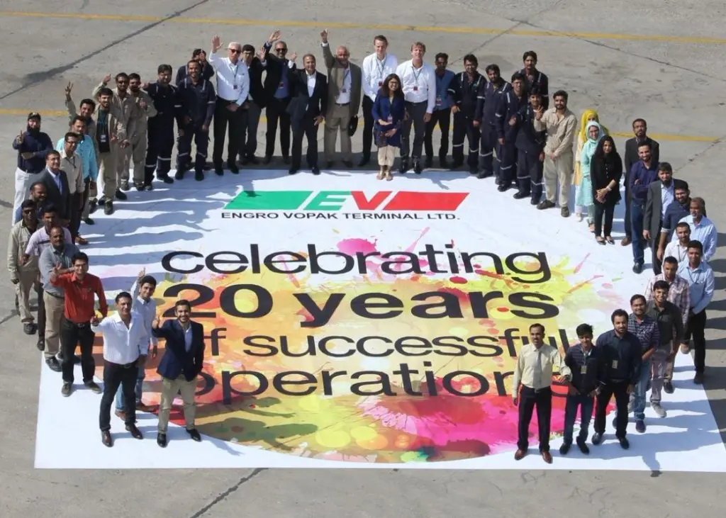 Engro Vopak Terminal Limited, a joint venture of Engro & Royal Vopak of Netherlands is celebrating twenty years Photo: Vopak