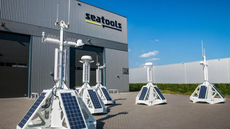 Seatools remote monitoring system is being put to the test as part of the first-ever ocean cleanup system Photo: Seatools