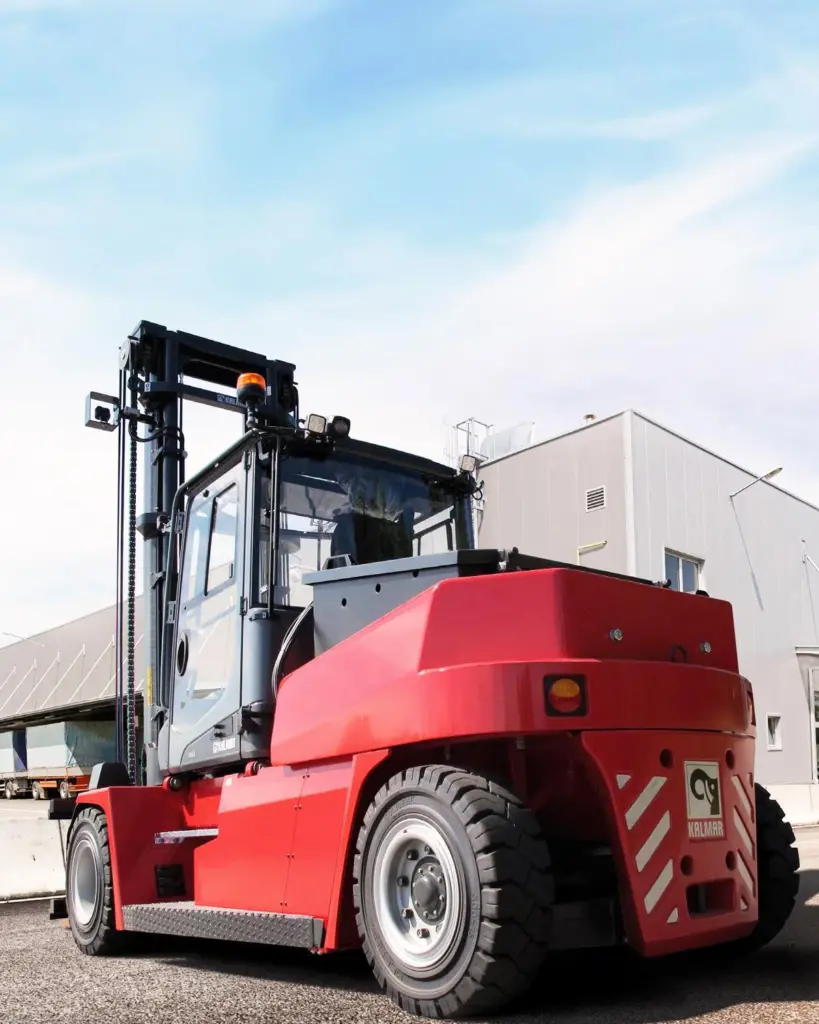 Kalmar's electric forklifts makes use of lithium-ion batteries. Credit: Kalmar