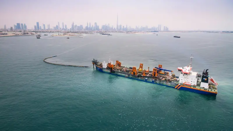International dredging companies are said to be more efficient than US companies. Credit: Van Oord