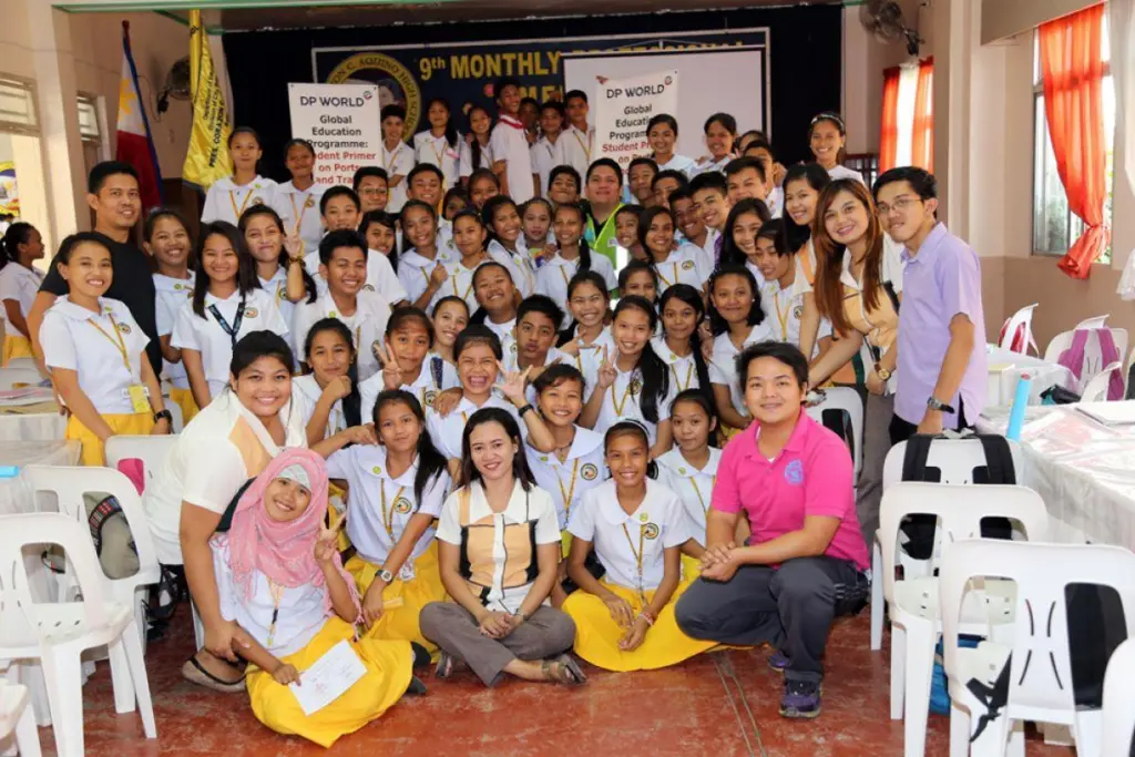 The operator's Global Education Programme sees employees volunteer their time to deliver educational programmes on trade and logistics Photo: DP World