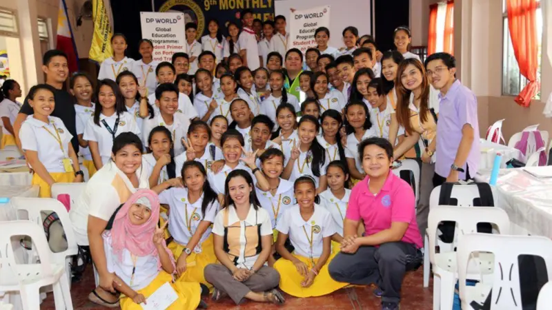 The operator's Global Education Programme sees employees volunteer their time to deliver educational programmes on trade and logistics Photo: DP World