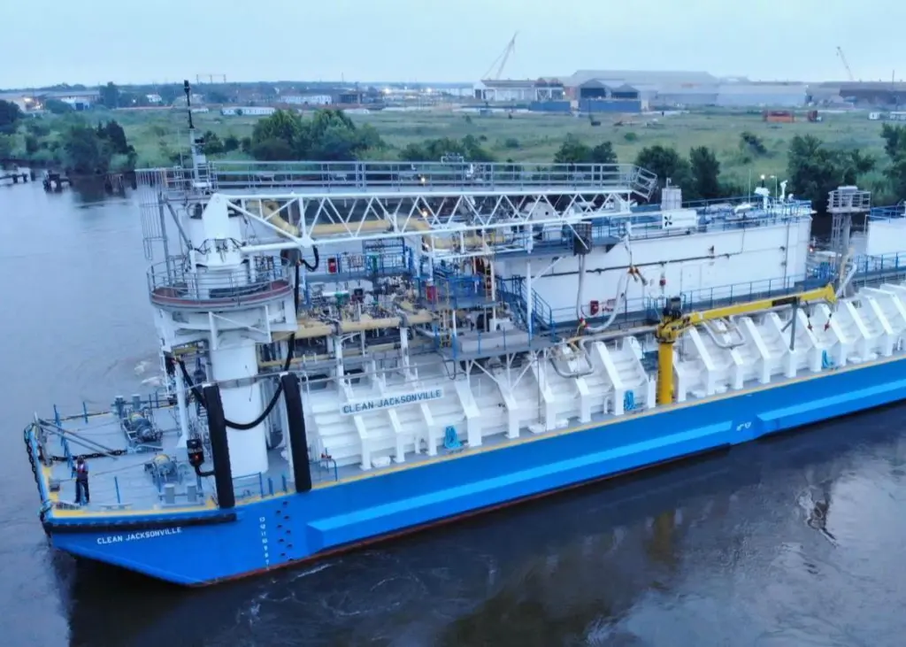 The 'Clean Jacksonville' will enter service for TOTE Maritime Puerto Rico in the Port of Jacksonville, Florida Photo: Conrad Industries