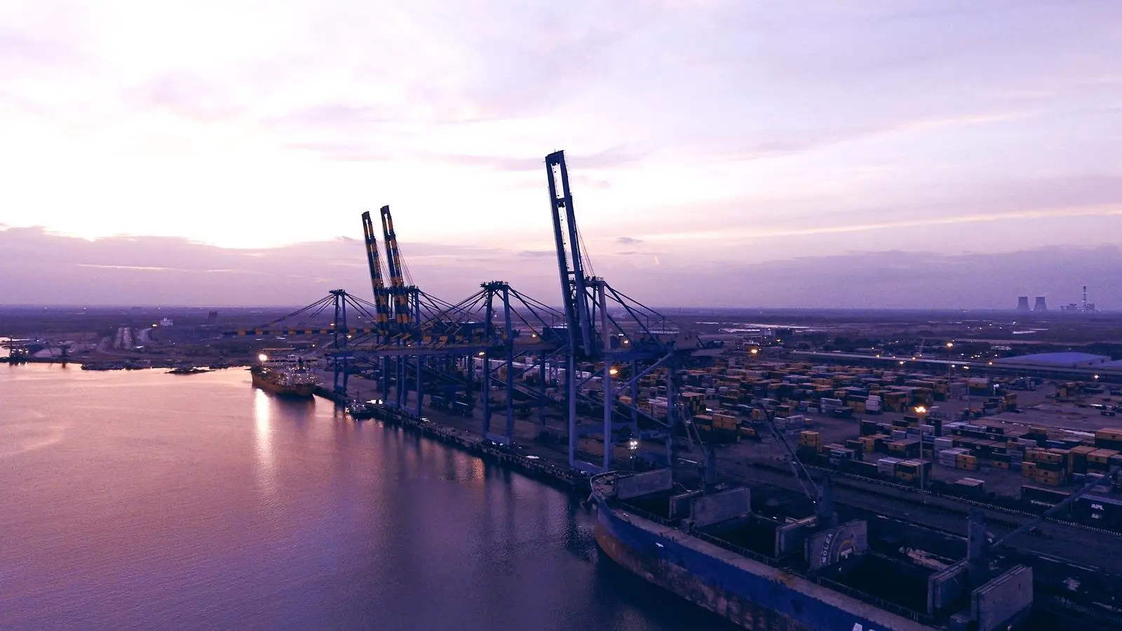View of Krishnapatnam Port