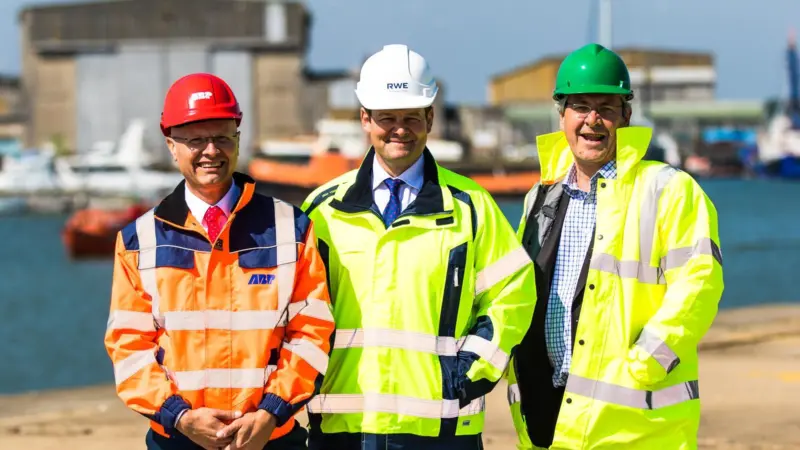 One of the key offshore renewable energy projects at the Port of Lowestoft was the recent completion of a two-year contract to support the construction of the Galloper Offshore Wind Farm Photo: ABP