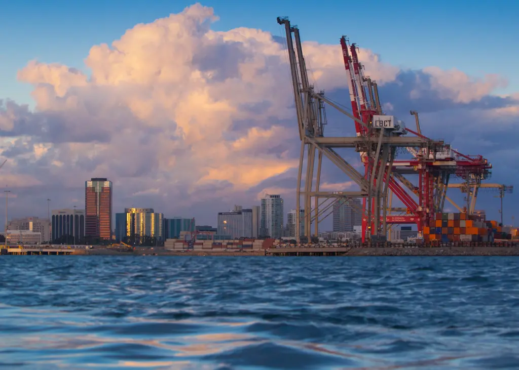 The port maintained decreased emissions levels despite an 11% increase in container traffic last year Photo: Courtesy of the Port of Long Beach.