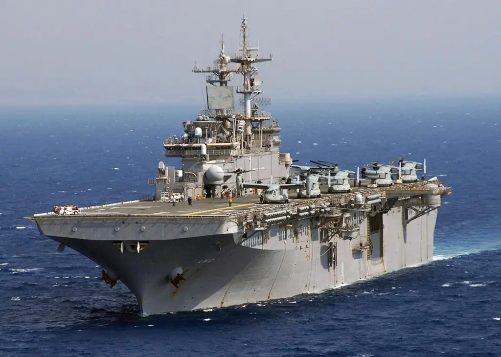 The USS Wasp Photo: U.S. Navy photo by Mass Communication Specialist 2nd Class Zachary L. Borden (RELEASED)/Wikimedia Commons/Public Domain