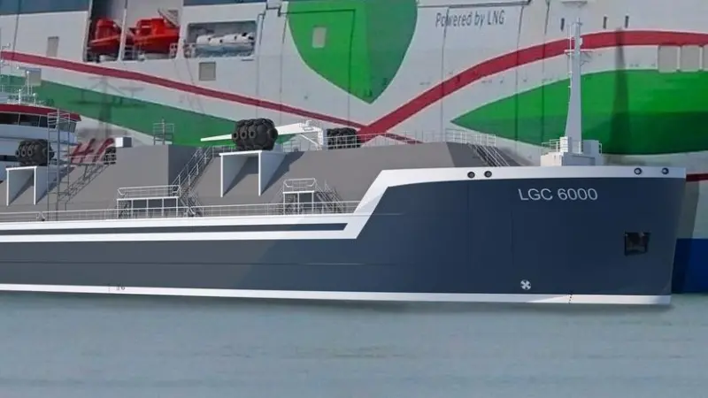 The LGC 6000 LNG class vessel aims to accelerate the wider adoption of LNG Photo: Damen