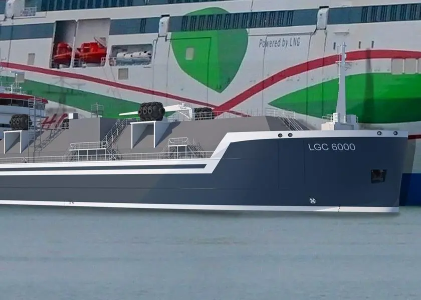 The LGC 6000 LNG class vessel aims to accelerate the wider adoption of LNG Photo: Damen