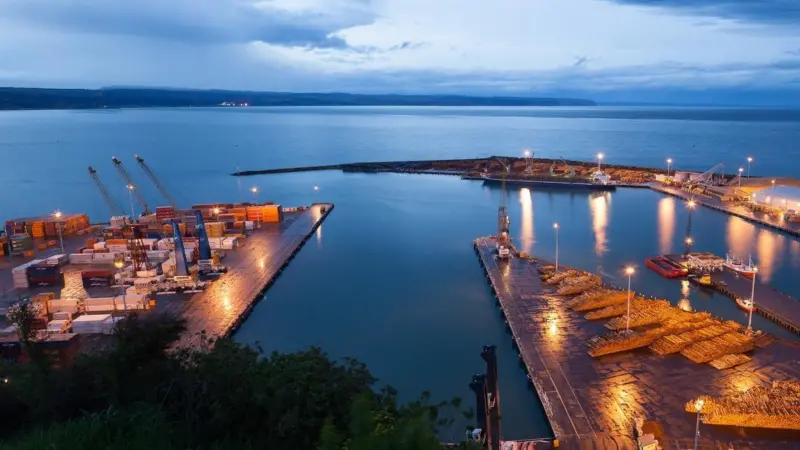 Napier Port has declared a 6% rise on the 4.75m tonnes of total cargo accommodated in 2016-2017 to surpass five million tonnes’ throughput for the first time (image is of the port in 2013) Photo: russellstreet/flickr/CC BY-SA 2.0