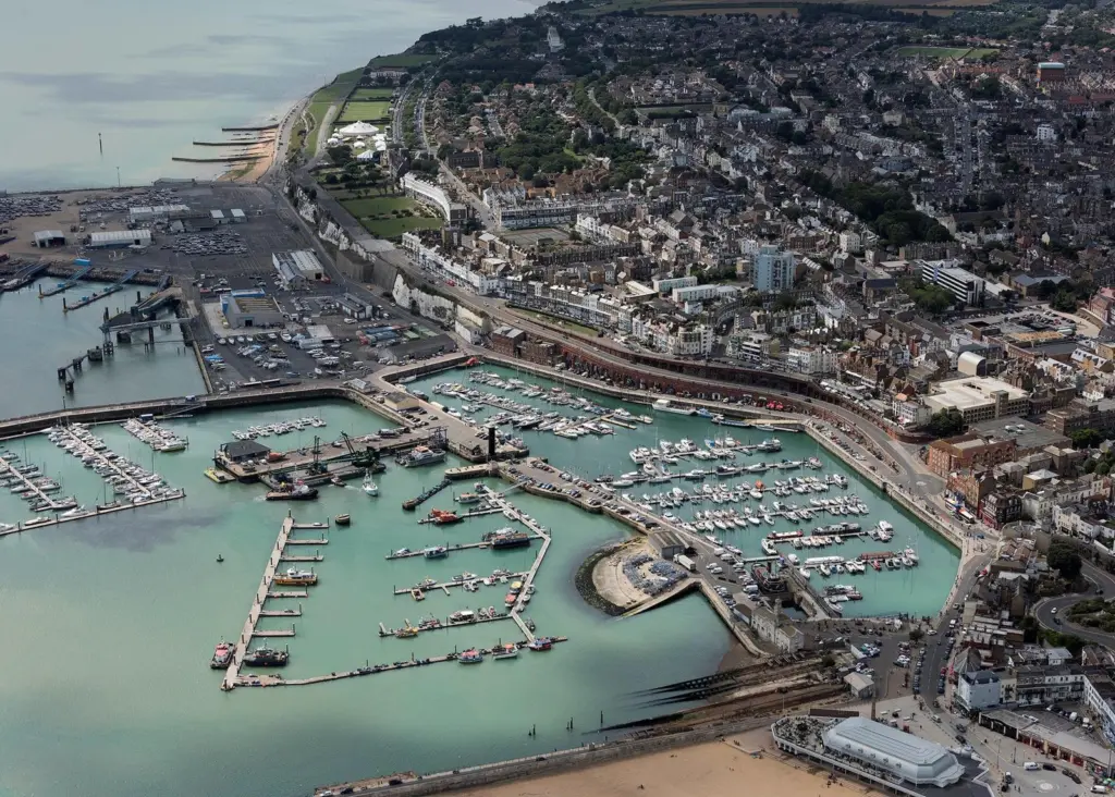 Ramsgate (pictured) is located around 32 kilometres from the town of Dover in the southeast of England Photo: John Fielding/flickr/CC BY 2.0