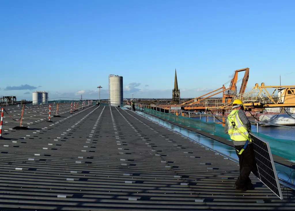 Goole solar panel installation
