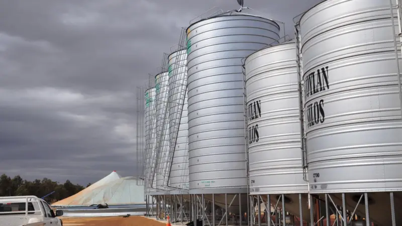 Maintenance of quality is an important consideration of on-farm storage. Credit: AEGIC