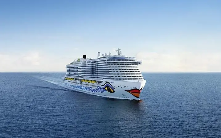 The AIDAnova is said to be the world's first cruise ship to use LNG at sea and in port Photo: Carnival Corporation