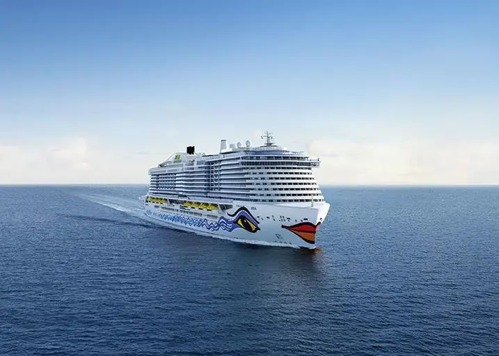 The AIDAnova is said to be the world's first cruise ship to use LNG at sea and in port Photo: Carnival Corporation