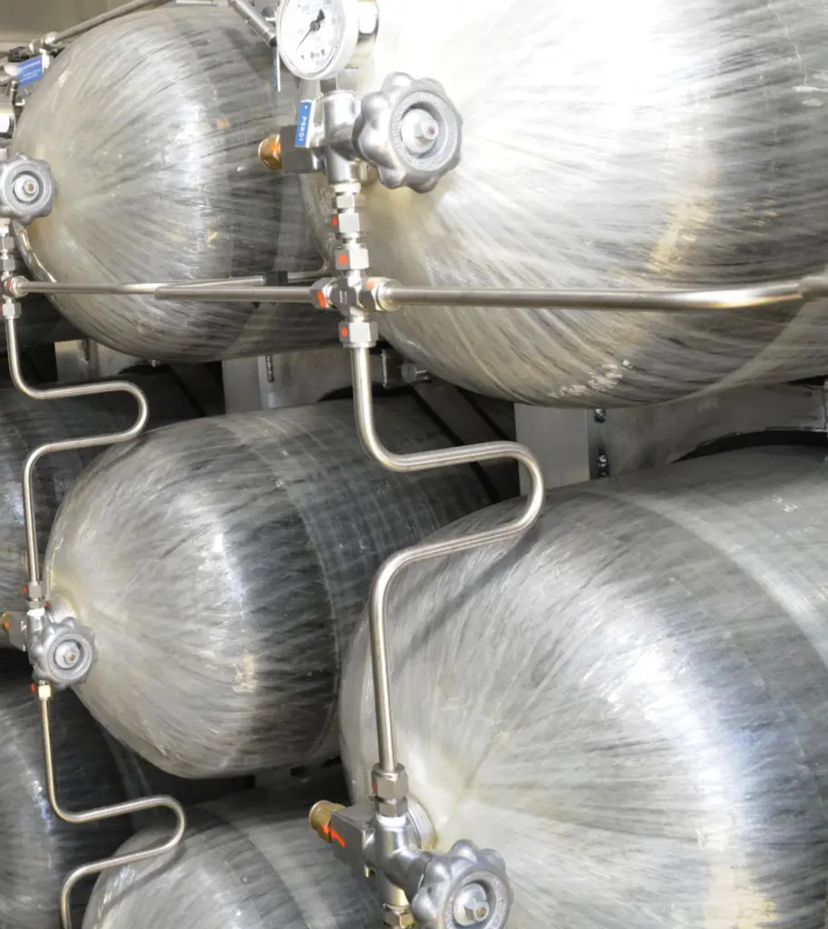 Hydrogen fuel dispensing systems could be one answer for ports. Credit: US Air Force / Sue Sapp