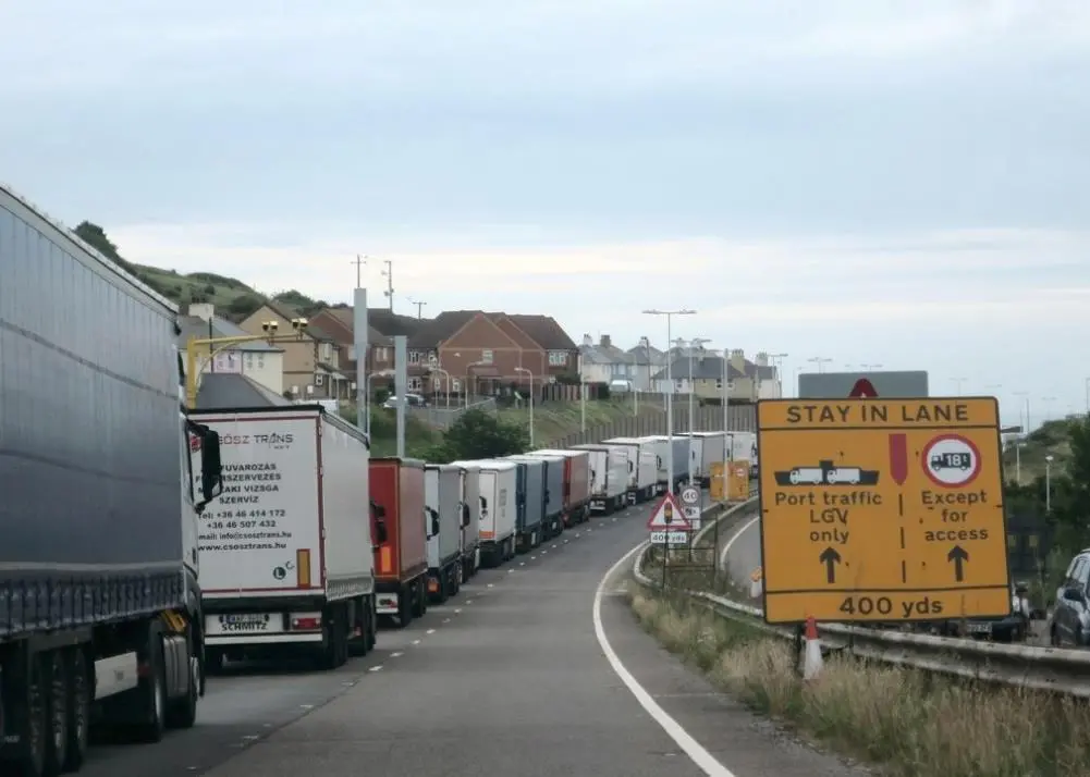 Lorry queue