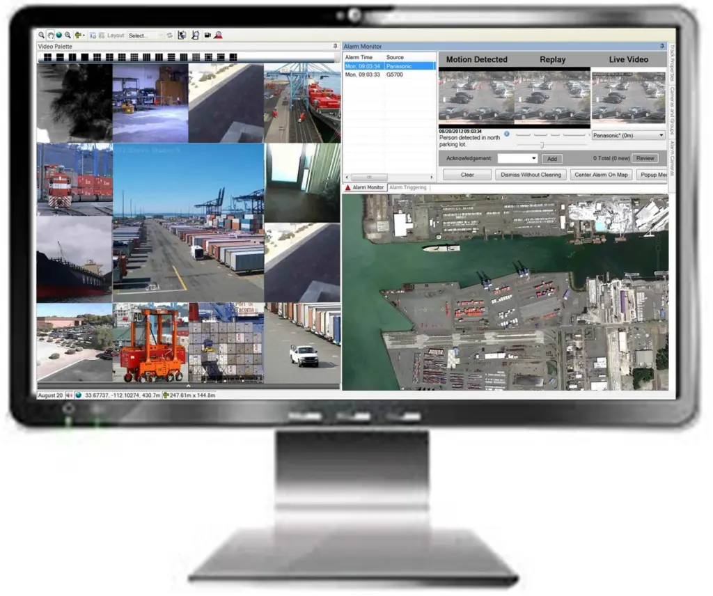 PureTech's wide area surveillance system is in operation at the Port of Tacoma. Credit; PureTech