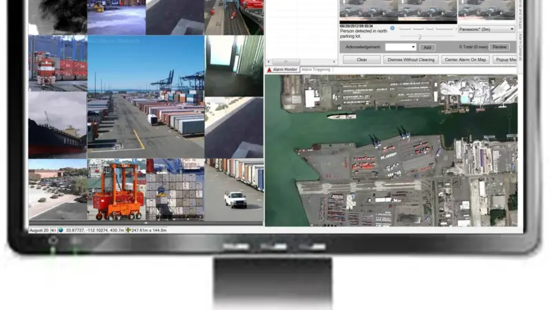 PureTech's wide area surveillance system is in operation at the Port of Tacoma. Credit; PureTech