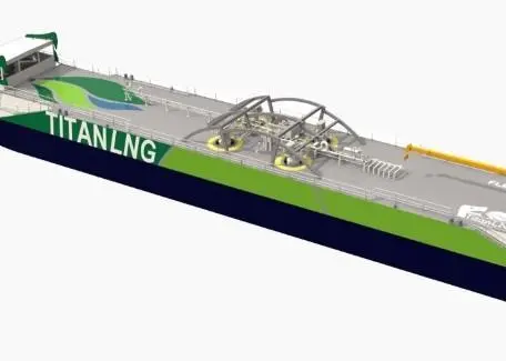 Titan LNG bunkering pontoon