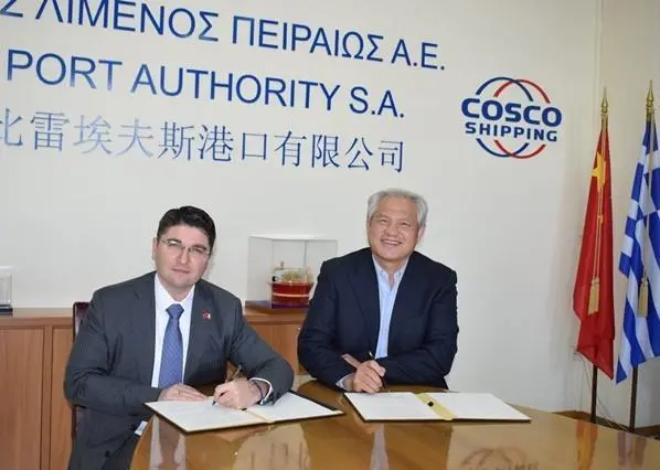 (L to R) Pino Musolino and Captain Fu Chengqiu