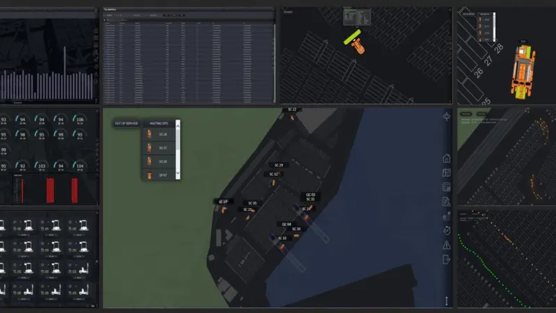 ITS' PortSpective system uses IoT to track cargo handling equipment in real-time. Credit: ITS