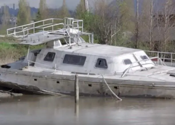 Old vessel on Fraser River