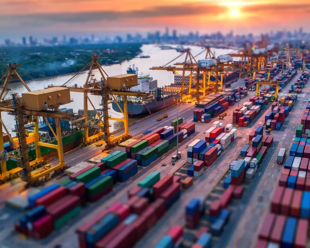IIoT is of great use to ports looking at shining a light on their hinterland. Credit: Traxens