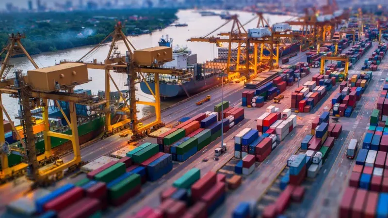 IIoT is of great use to ports looking at shining a light on their hinterland. Credit: Traxens
