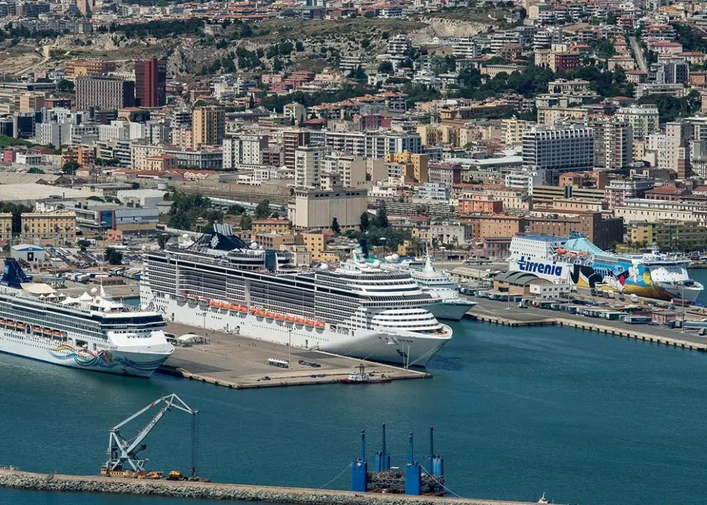 The Port of Cagliari, Sardinia