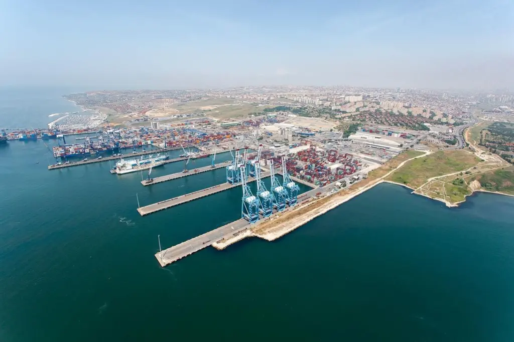 COSCO's presence in Turkey (pictured) and Egypt bolsters its Mediterranean ambitions. Credit: Kumport