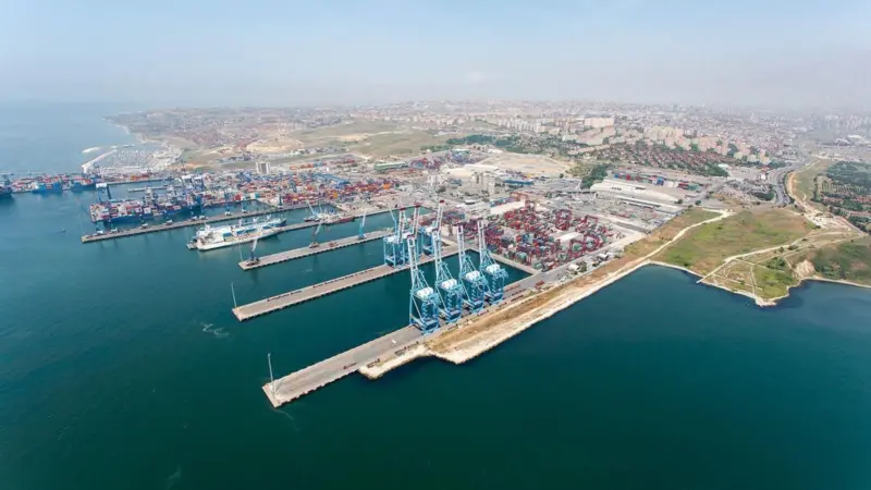 COSCO's presence in Turkey (pictured) and Egypt bolsters its Mediterranean ambitions. Credit: Kumport