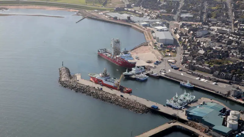 Up to 16m tonnes of CO2 a year could be imported through Peterhead. Credit: Peterhead Port Authority
