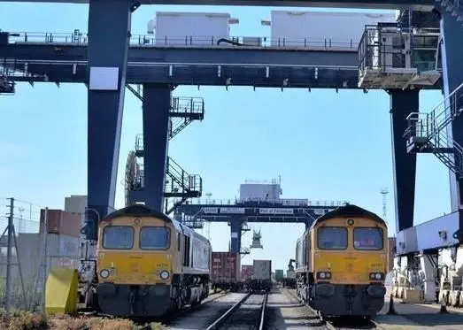 Trains at Felixstowe