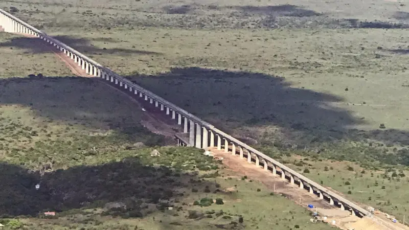 The Kenyan government borrowed heavily from China, to fund a standard gauge rail. Credit: Mfwicky, CC4.0