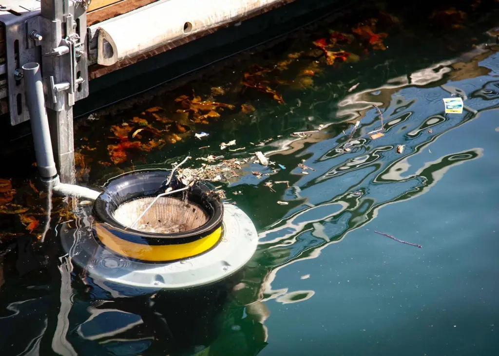 A Seabin in action Photo: Seabin Project