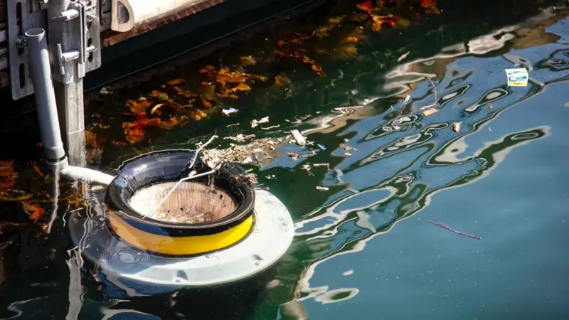 A Seabin in action Photo: Seabin Project