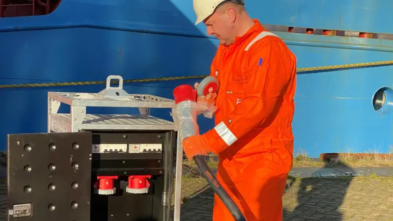 Rotterdam is trialling the supply of electricity to small sea-going vessels Photo: Wilson