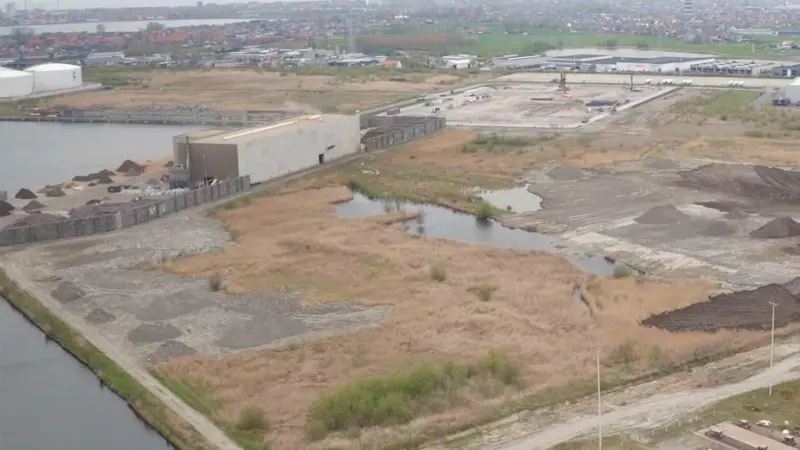 The Plassendale 1  port area of Oostende is becoming a hub for renewables Photo: Port of Oostende