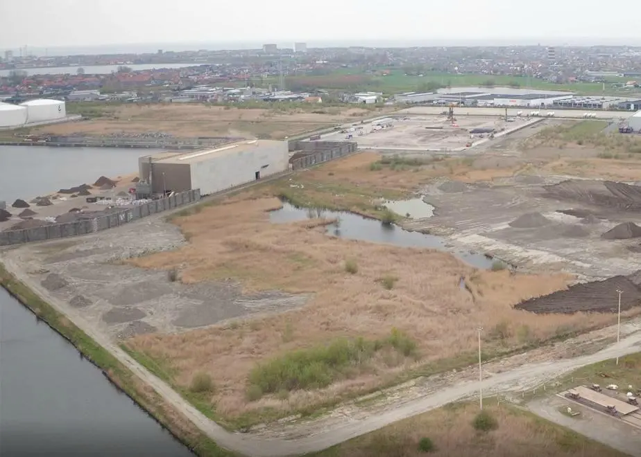 The Plassendale 1  port area of Oostende is becoming a hub for renewables Photo: Port of Oostende