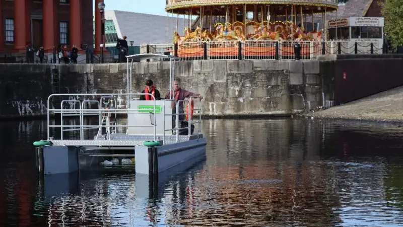 Versi-Cat’s main function is retrieving plastic litter, debris and aquatic vegetation Photo: Water Witch
