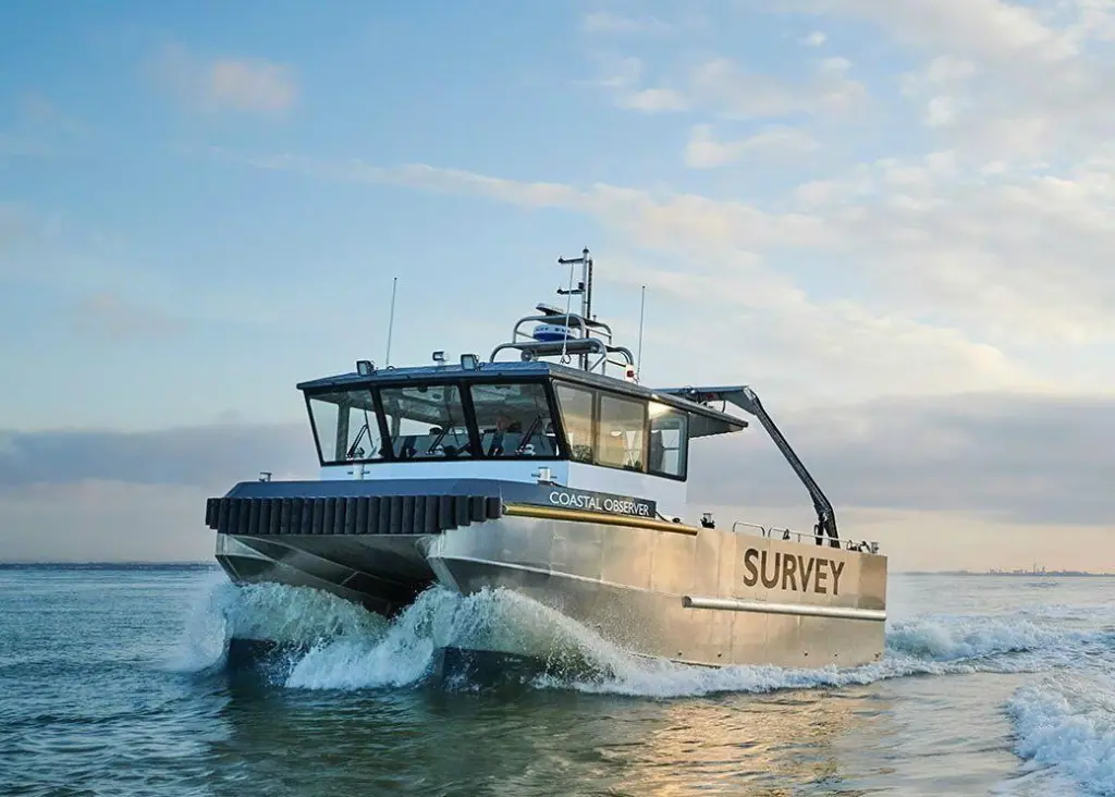 The Scanwell shallow draft survey vessel can be used for a wide variety of applications including port maintenance Photo: Chartwell Marine