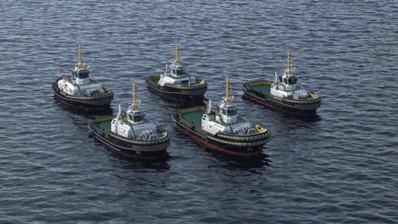 An artist’s 3D impression of Damen’s Next Generation series which will capture design enhancements.