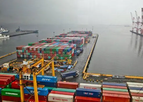 cargo at a terminal