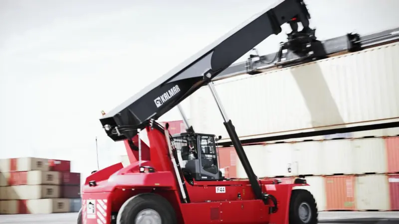 The reachstackers will be fitted with engines that meet EU Stage V emission standards Photo: Kalmar