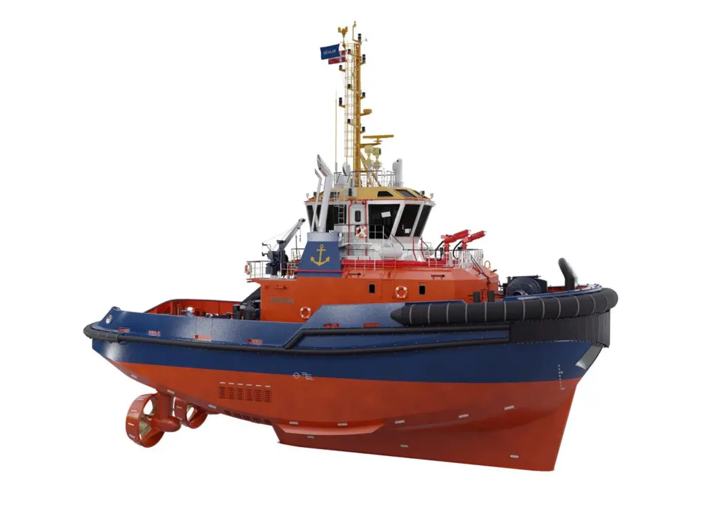 The new tugboat will ensure higher efficiency when it goes into operation at the Port of Aarhus Photo: Schottel