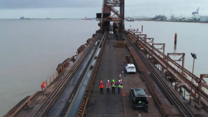 ABP and Aerodyne colleagues on jetty at Port of Immingham