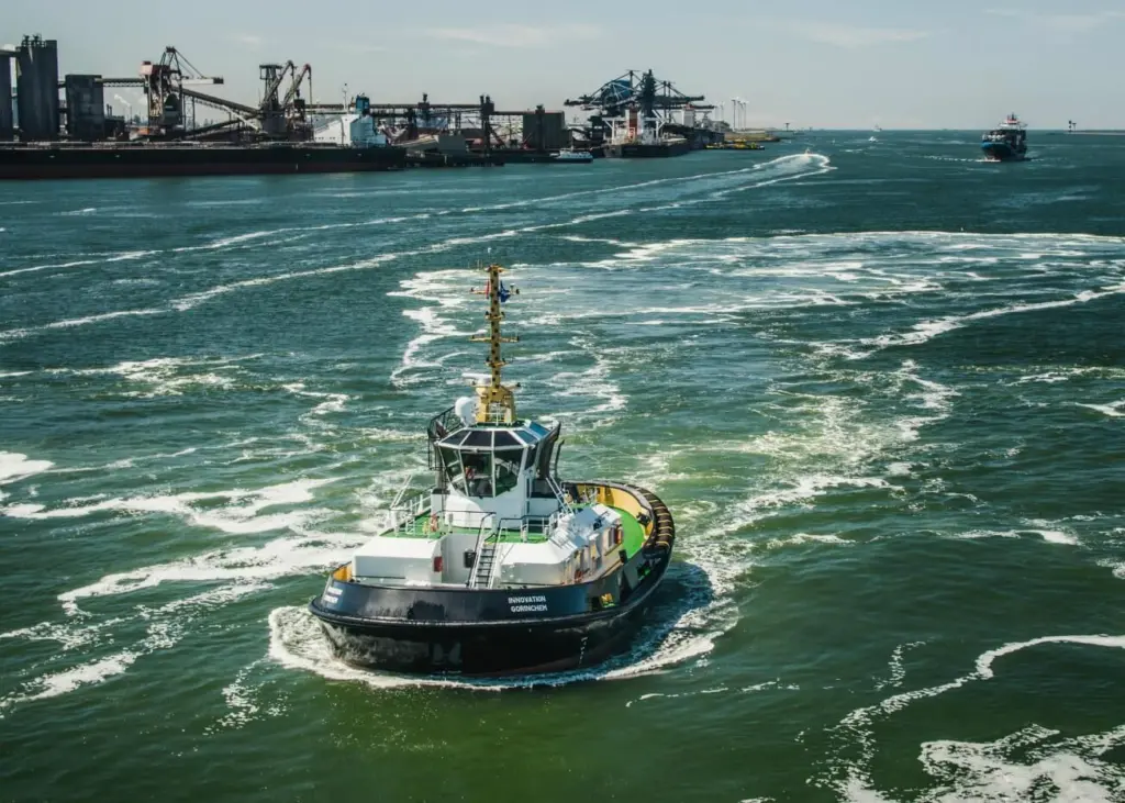The Port of Antwerp will benefit from two greener RSD 2513 Next Generation Tugs Photo: Damen