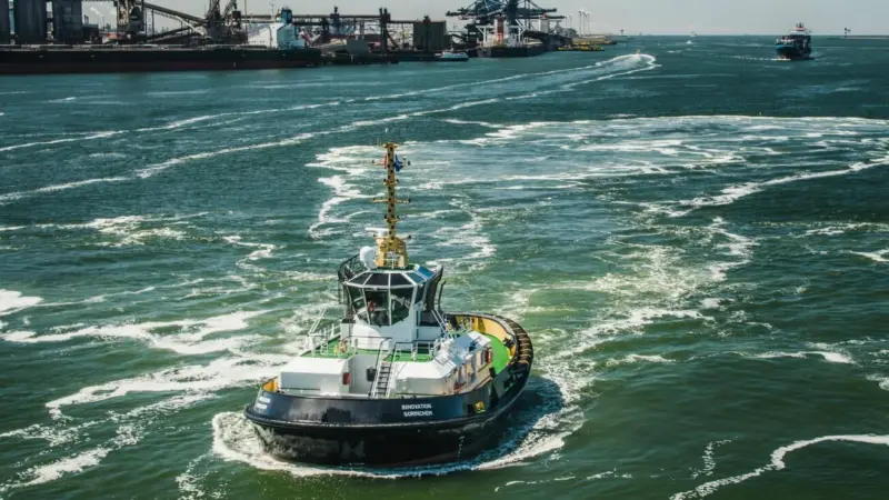 The Port of Antwerp will benefit from two greener RSD 2513 Next Generation Tugs Photo: Damen
