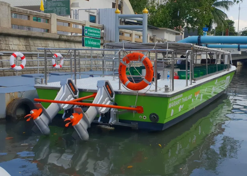 Bangkok’s water taxis are emission-free Photo: Torqeedo
